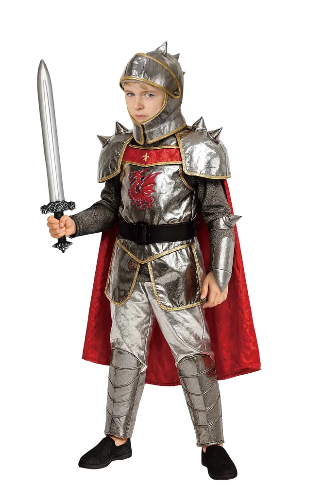 תחפושת אביר ילדים בשריון נוצץ רוביס