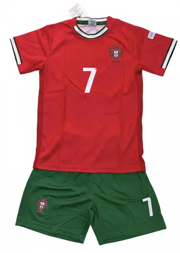 חליפת כדורגל פורטוגל רונאלדו מספר 7 - חליפת כדורגל לילדים ונוער