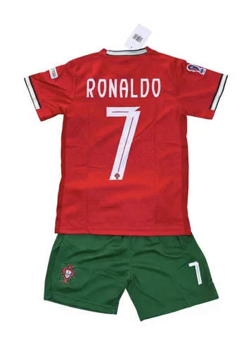 חליפת כדורגל פורטוגל רונאלדו מספר 7 - חליפת כדורגל לילדים ונוער