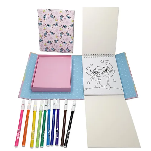 ערכת צביעה סגירה מגנטית דפי קסם לילו וסטיץ