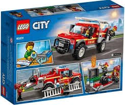 סיטי לגו 60231 משאית כיבוי אש (LEGO 60231 Fire Chief Response Truck)