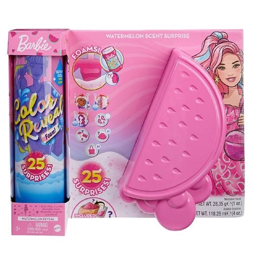 בובת ברבי משנה צבע במים עם בריכת קצף - Barbie אבטיח