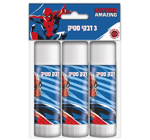 מארז 3 דבק סטיק ספיידרמן