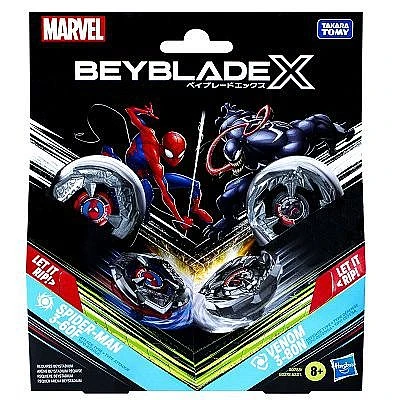 זוג בייבלייד עם זוג משגרים Marvel SPIDER-MAN VS VENOM