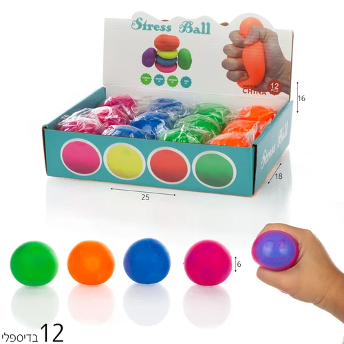 כדור ג’לי 6 ס”מ פרצוף פידג'ט טויס