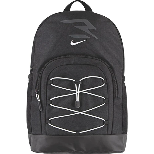 תיק נייק 3 תאים NIKE שחור לוגו ושרוך לבן