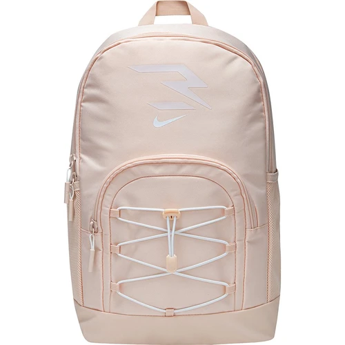 תיק נייק 3 תאים NIKE אפרסק לוגו ושרוך לבן