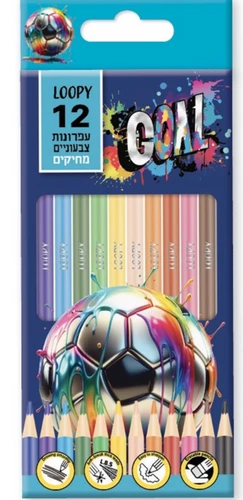 צבעי עיפרון כדורגל כחול