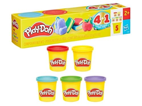 פליידו ערכת בצק 5 צבעים
