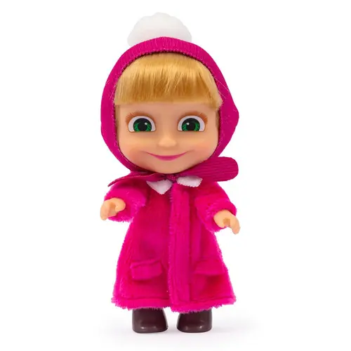 בובת מאשה 23 ס"מ מאשה והדוב מהודרת חורף