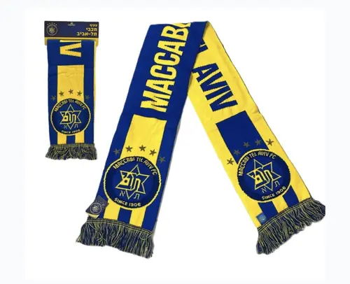 צעיף צמר מכבי תל אביב