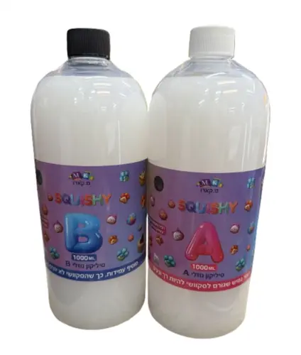 זוג בקבוקי סילקון להכנת סקוושי