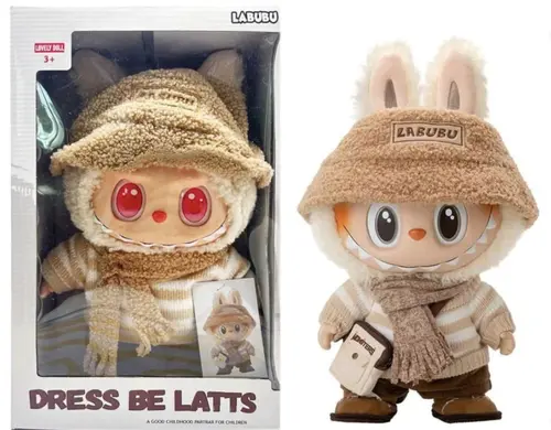 לבובו ענקי בובה איכותית גודל 40 ס"מ - Labubu תואם לבובו
