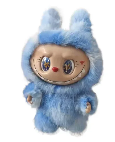 לבובו ענקי בובה איכותית גודל 40 ס"מ - Labubu תואם לבובו תכלת לבן