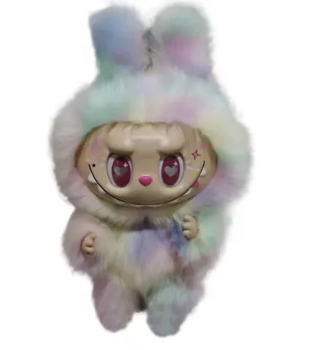 לבובו ענקי בובה איכותית גודל 40 ס"מ - Labubu תואם לבובו צבעוני