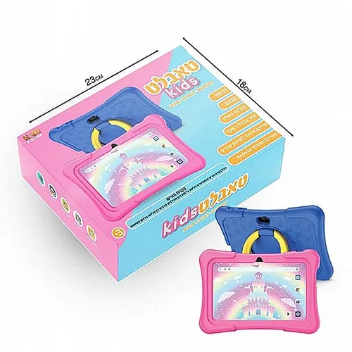 טאבלט KIDS ורוד 7 "כולל אוזניות-כולל בקרת הורים כחול