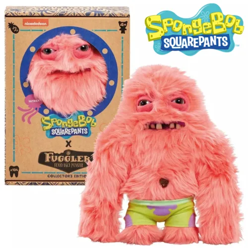 בובת פרווה פטריק פאגלר 22 ס"מ | Patrick Star 9 Inch Plush Fuggler X SpongeBob SquarePants