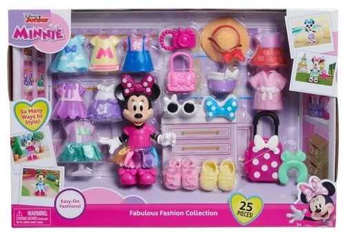 בובת מיני מאוס עם ערכת אופנה מופלאה 25 אביזרים Just Play