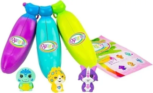 בננות מארז שלישיית בובות אספנות Bananas