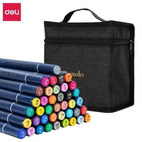 סט סקצ' מרקר מכחול deli EC184-40