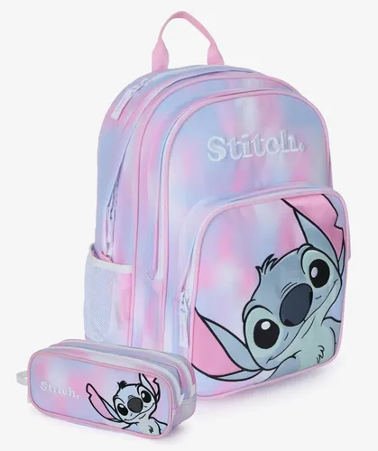 תיק+קלמר Stitch Pastel קל גב