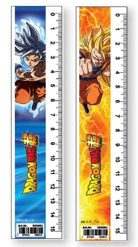 סרגל דרגון בול 15 ס"מ