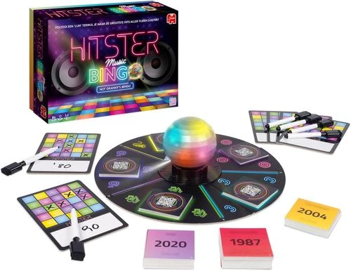היטסטר בינגו Hitster Bingo בעברית - משחק בינגו מוזיקאלי קצבי (ממש לא כמו של בית אבות) סטופר משחקים