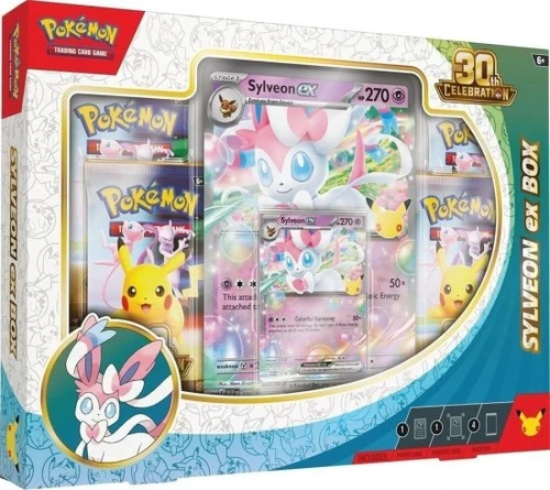 קלפי אספנות פוקימון Sylveon - Pokemon TCG 30th Celebration: ex Box